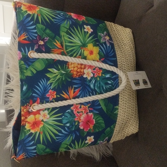 Cee Klein Handbags - Cee Klein tropical tote